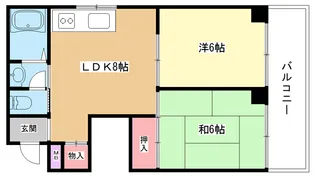 大阪府豊中市中桜塚4【マンション】の間取り