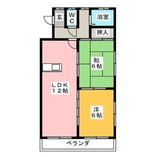 コーポエイト【1階】の間取り