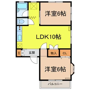サンハイツ【2階】の間取り