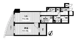 オーパスホームズ白山(旧HF白山レジデンス)【5階】の間取り