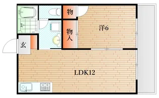 山口県下関市綾羅木本町6【アパート】の間取り