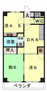 高橋マンション銀座【2階】の間取り