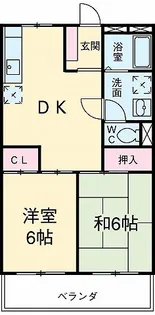 松原マンション【2階】の間取り