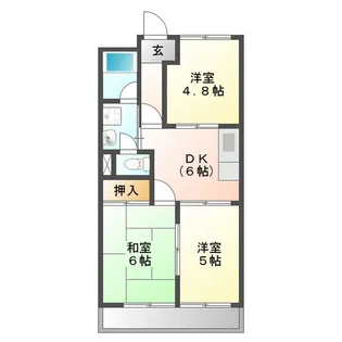 マンションギャラクシー【2階】の間取り