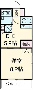 プレジデントヴィラA【4階】の間取り