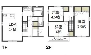 岡山県岡山市北区北長瀬本町【一戸建】の間取り
