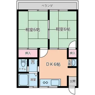 エレガンス堀山下【2階】の間取り