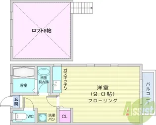 エクセルシャトー国見ケ丘2【2階】の間取り
