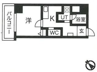 1Kの間取り画像