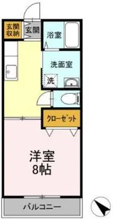 ディアス壱番館【1階】の間取り