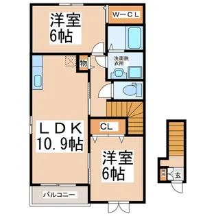 ビ・オーラ【2階】の間取り