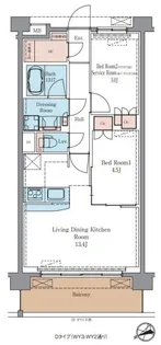 ラグゼナ平井ノース【1階】の間取り