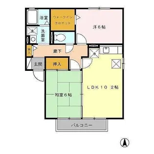 ラ・スティールII号館【1階】の間取り