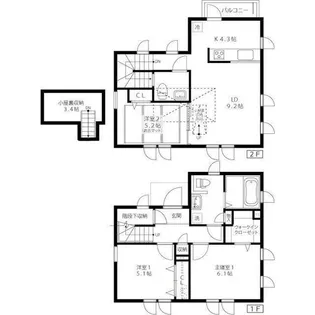 東京都調布市深大寺東町5【一戸建】の間取り