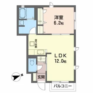 ディアスI【1階】の間取り