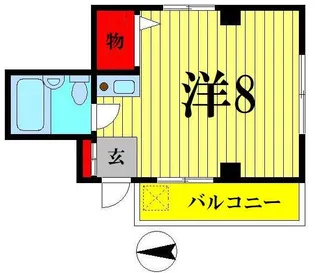 パティオ・エヌ・ケー・シー【2階】の間取り