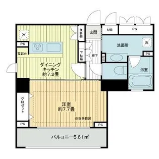 東京都中央区新川2【マンション】の間取り