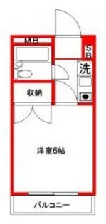 ニューハイツ米山【2階】の間取り