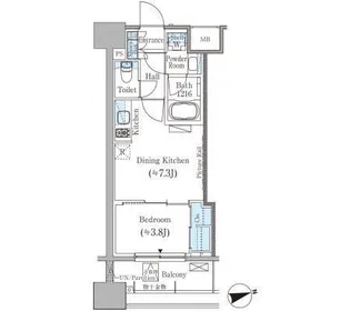 東京都千代田区神田駿河台2【マンション】の間取り
