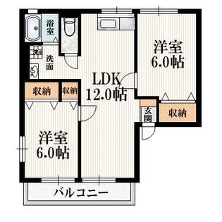 東京都小金井市東町4【アパート】の間取り