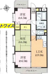 東京都青梅市千ヶ瀬町2【アパート】の間取り
