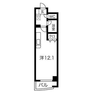 ラ・プリミエール【4階】の間取り