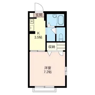 千葉県千葉市花見川区検見川町5【アパート】の間取り