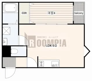 1LDKの間取り画像