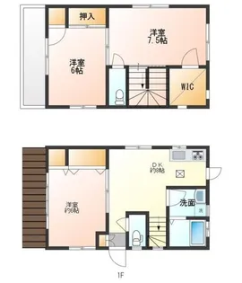 東京都府中市宮町2【一戸建】の間取り