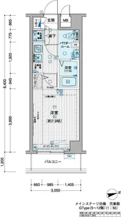 メインステージ田端弐番館【2階】の間取り