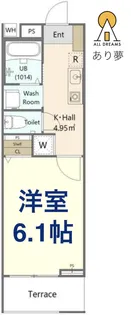 AURORA桜木町【1階】の間取り