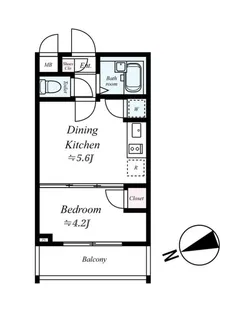 パレ・ホームズ常盤台【4階】の間取り