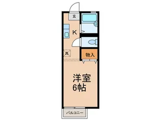 ハイツ丸山【2階】の間取り
