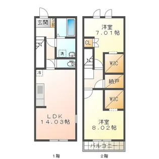 三重県四日市市住吉町【一戸建】の間取り