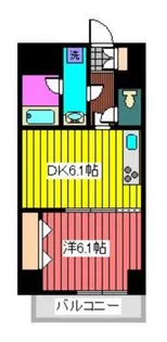 朝日板橋駅前マンション【8階】の間取り