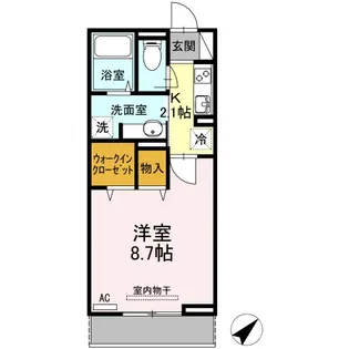 Bright Halu west(ブライトハルウエスト)【3階】の間取り