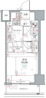 クレヴィスタ横浜関内II【8階】の間取り