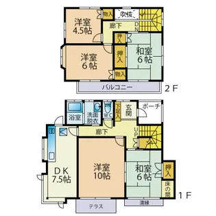 群馬県高崎市吉井町南陽台1【一戸建】の間取り