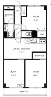 東浦和春栄ビル【4階】の間取り