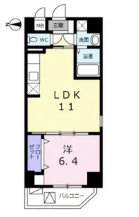 シェロ・ガーデン【4階】の間取り