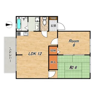 ユアハイツ【2階】の間取り