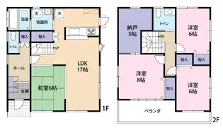 静岡県富士市伝法【一戸建】の間取り