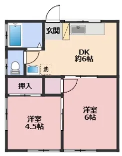 エーデルハイム【1階】の間取り
