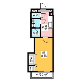 Brain 長根【2階】の間取り