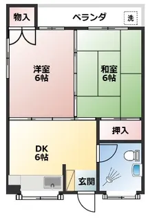 三島アパート【2階】の間取り