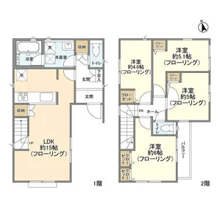 埼玉県川口市三ツ和1【一戸建】の間取り