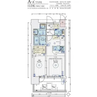 エステムコート難波WEST-SIDEVIIIエクシーナ【3階】の間取り