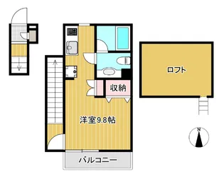 I・Sサンヴィアーレ【2階】の間取り