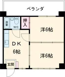 ケイコー港川マンション【3階】の間取り