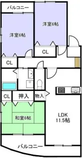 サンルーチェ【4階】の間取り